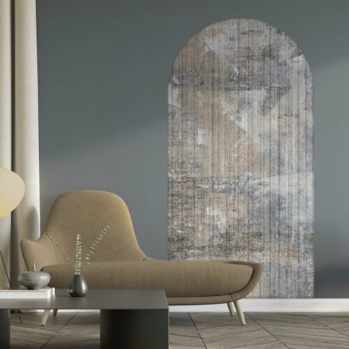 Papier peint Stone Pulse avec motif arche en pierre naturelle
