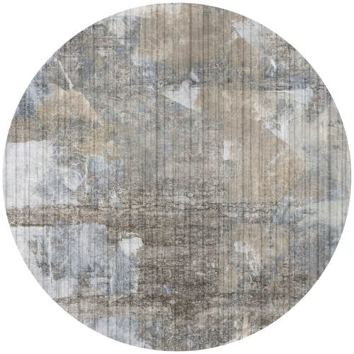 Papier peint cercle Stone Pulse avec motifs géométriques et textures minérales