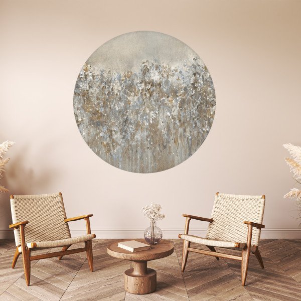 Papier peint décoratif cercles Spring Chaplet, 3 tailles disponibles