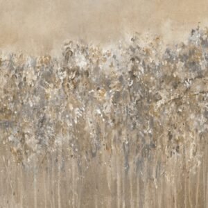 Papier peint Spring Chaplet 2 gris brun motif végétal