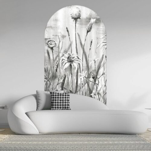 Papier peint arche Cold Flowers imprimé sur toile autocollante