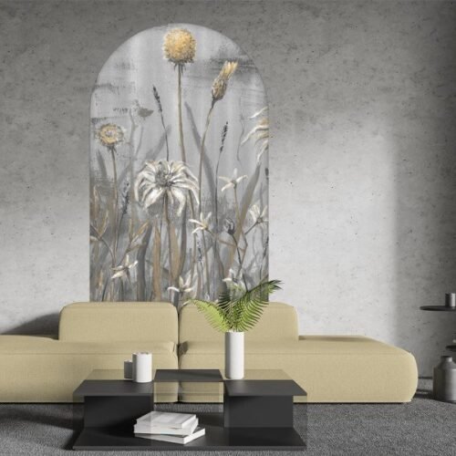 Papier peint arche Spring Cold Flowers 2, motif floral froid