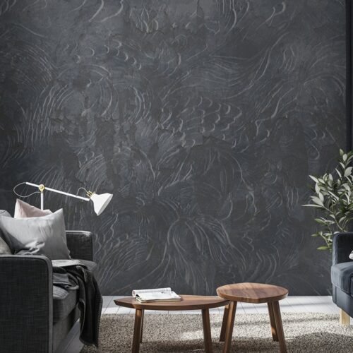 Papier peint Fayla Form 3 bleu multicolore pour intérieur