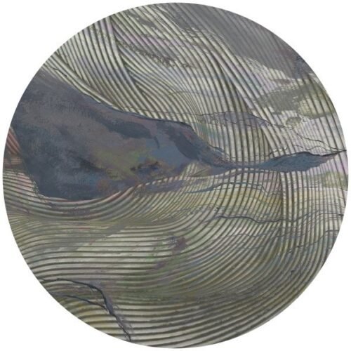 Papier peint cercle Wave Lines 2 avec motifs circulaires décoratifs