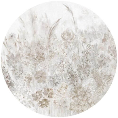 Papier peint cercle Passion Flowers 3, décoration murale autocollante