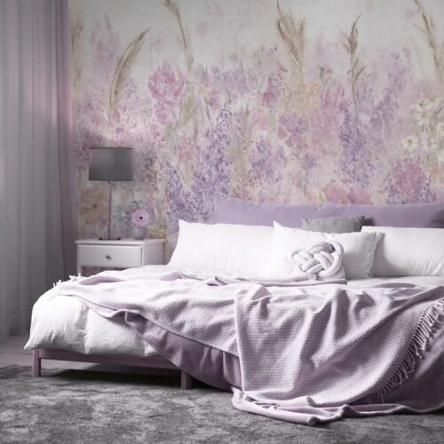 Papier peint Passion Flowers 4 rose et multicolore pour mur intérieur