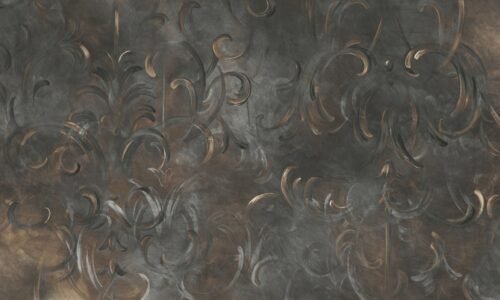 0124-4-VE-OLD-ORNAMENTS_web-mockup-1.jpg Papier peint Old Ornaments 4 aux motifs noir, marron et or