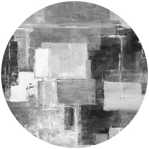 Papier peint cercle Memory Frame 4, décoration murale personnalisable en trois tailles