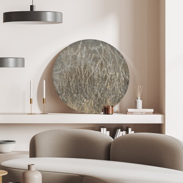 Papier peint décoratif cercles Golden Reeds, 3 tailles disponibles