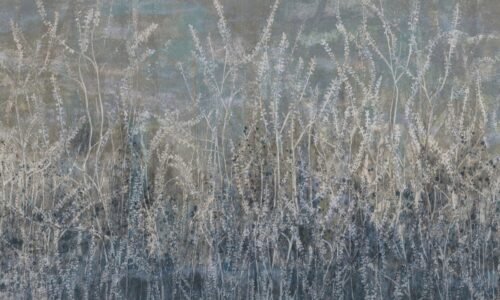 Papier peint Golden Reeds 4 bleu et multicolore