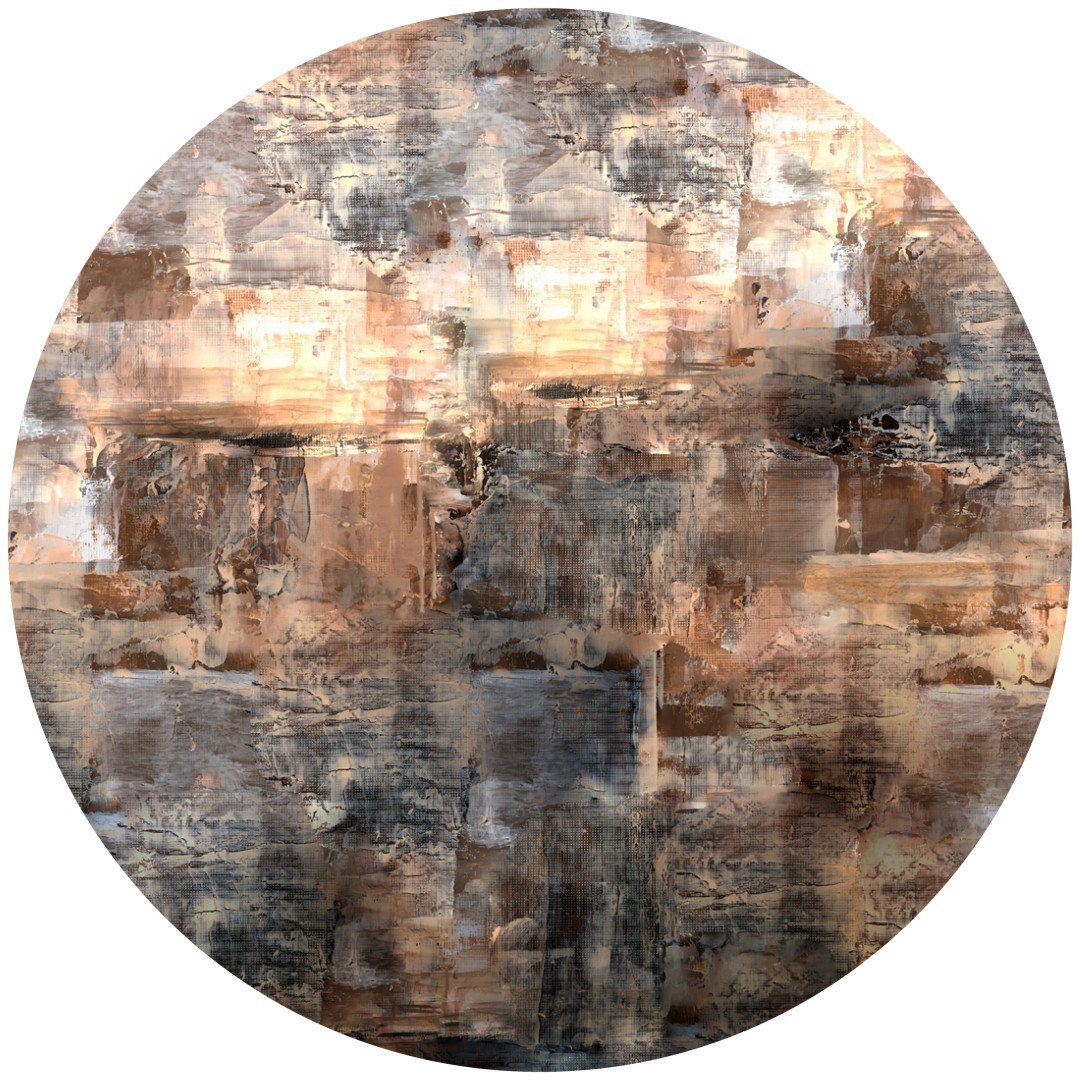 Papier peint cercle Canvas District 2
