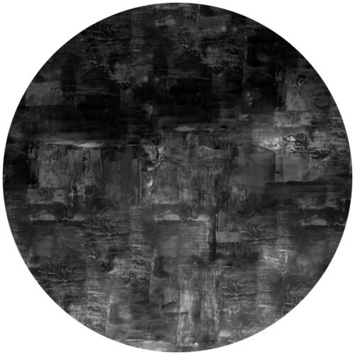 Papier peint cercle Canvas District 3 en toile autocollante