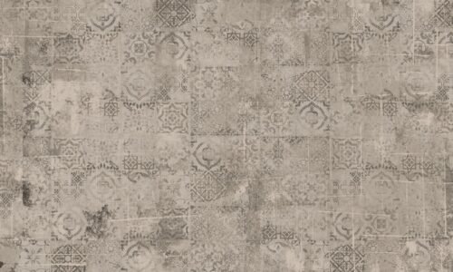 Papier peint Mosaic Dream 3 brun avec motif géométrique