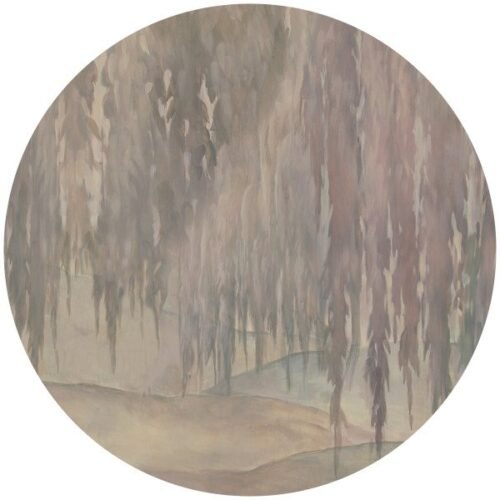 Papier peint autocollant cercle Willow, motif géométrique naturel