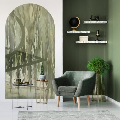 Papier peint arche Willow 3 en toile autocollante, taille 130x250 cm