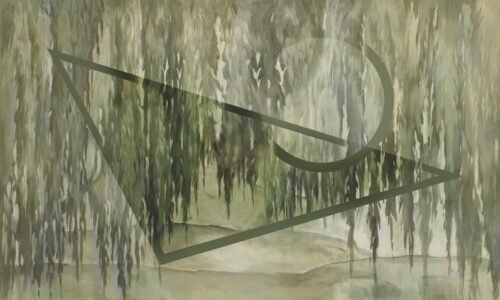 Papier peint Willow 3 vert et multicolore pour mur