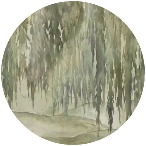 Papier peint cercle Willow 4 en toile autocollante pour mur