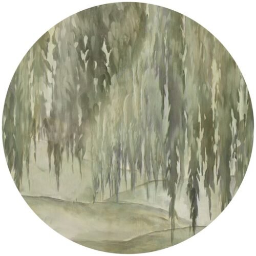 Papier peint cercle Willow 4 en toile autocollante pour mur
