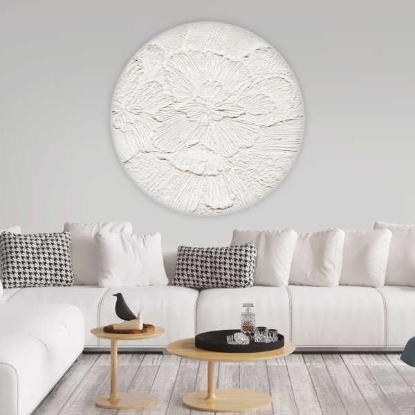 Cercles décoratifs en papier peint, 3 tailles disponibles