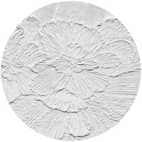 Papier peint cercle Gypsum Petals 2, décoration murale autocollante ou classique
