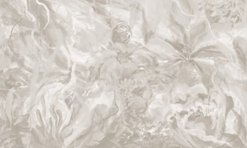 Papier peint Amber Dream 3 avec motif géométrique en tons ambrés