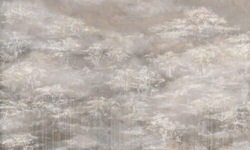 Papier peint Mist Grove brun décoratif pour mur