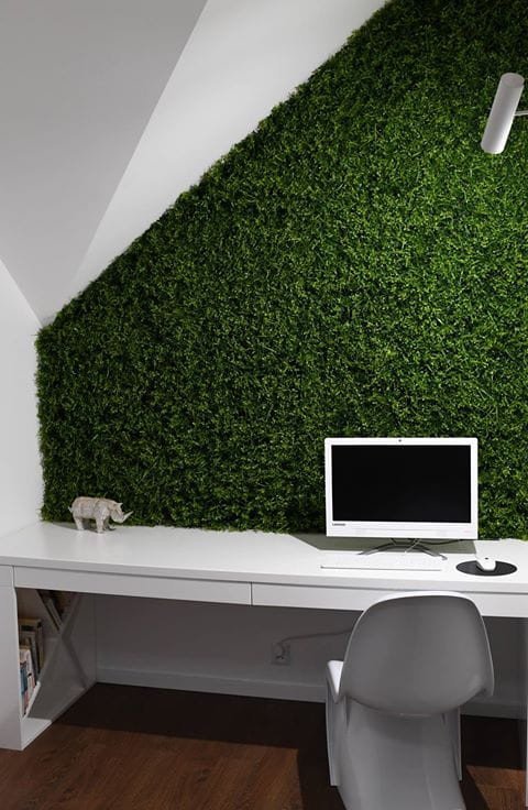 Mur vert Wronóg 50x50 cm en végétation synthétique