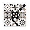 Lot de 20 carreaux 3D auto-adhésifs noir et beige vintage, 7,44 m², vue produit principale