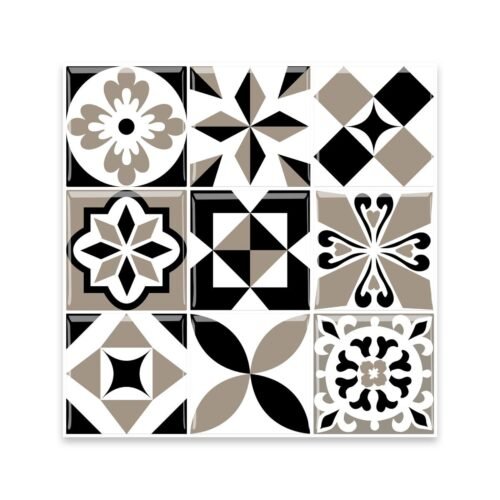 3D_1104__75459.1735266570.1280.1280-1.jpg Lot de 20 carreaux 3D auto-adhésifs noir et beige vintage, 7,44 m², vue produit principale