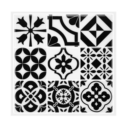 3D_1106__82589.1735265608.1280.1280-1.jpg Lot de 20 carreaux 3D auto-adhésifs noir et blanc vintage