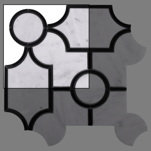 8-1-1.png Échantillon de mosaïque en marbre blanc Carrara White Manor