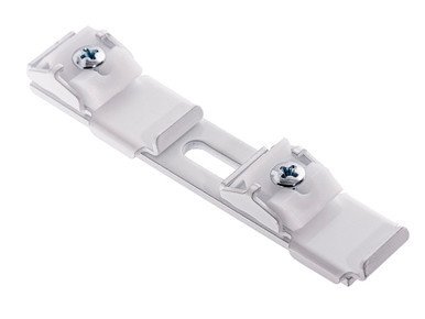 Tringle rideaux double D150 avec système d'accrochage complet