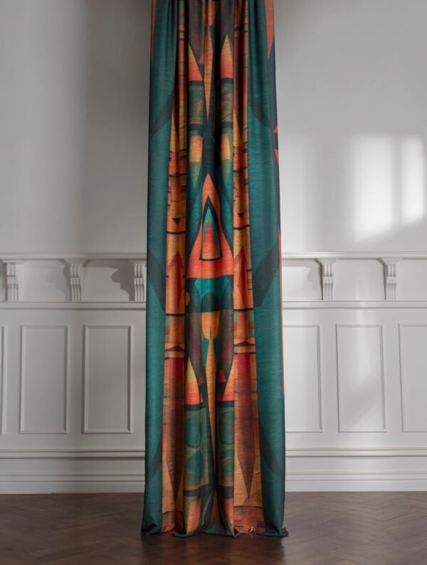 Rideau ABASEYA 150 cm x 325 cm en polyester imprimé, vue principale