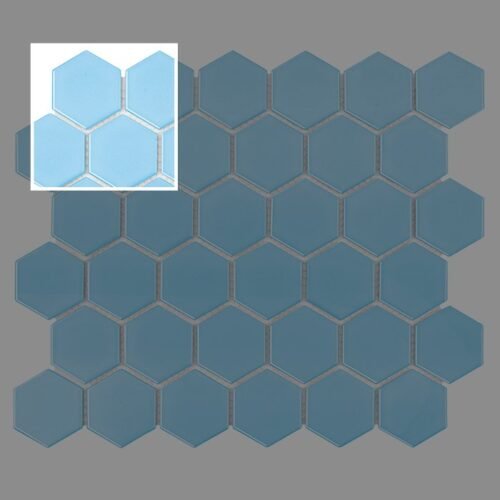 Échantillon de carrelage mural hexagon Montana 51 mat