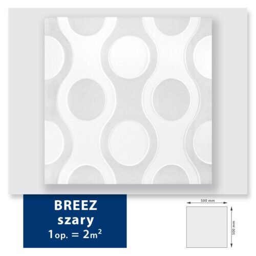Panneau Décoratif Breez gris 46m² 184 pièces vue produit