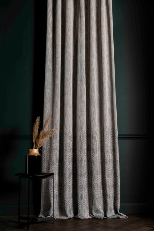 Rideau CAMPANILE jacquard 100% PES, largeur 310 cm, motif vertical 57 cm, vue détaillée