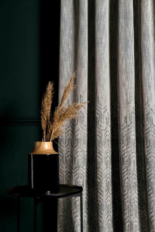 Rideau CAMPANILE jacquard 100% PES 310 cm motif vertical 57 cm