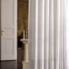 CHARME_tlm-4461 Rideau Charme en velours uni 54% polyester 46% lin, largeur 300 cm