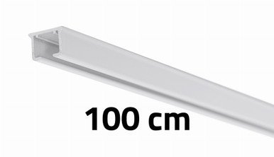 Ensemble de deux tringles métalliques avec supports mural et crochets