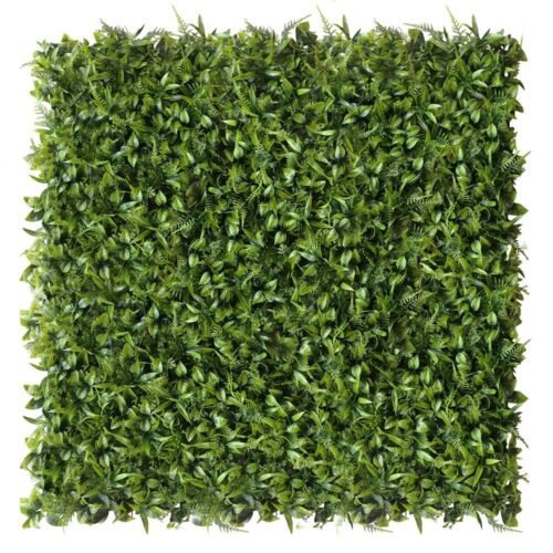 Mur végétal Peperomia 50x50 cm, décoration murale naturelle, facile à poser