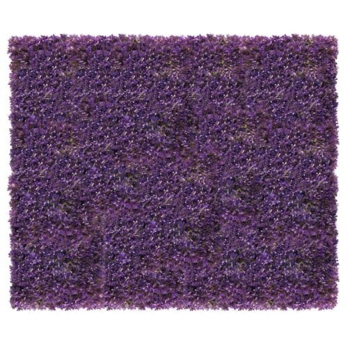 Mur végétal fuchsia violet 50x50 cm en position 2