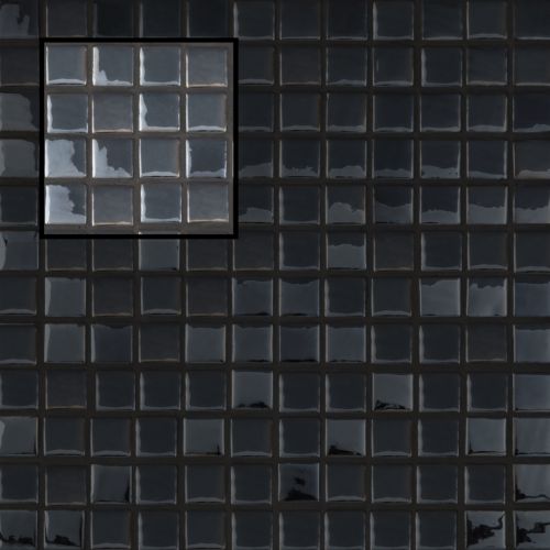 Échantillon S Carbon en mosaïque et carrelage mural design