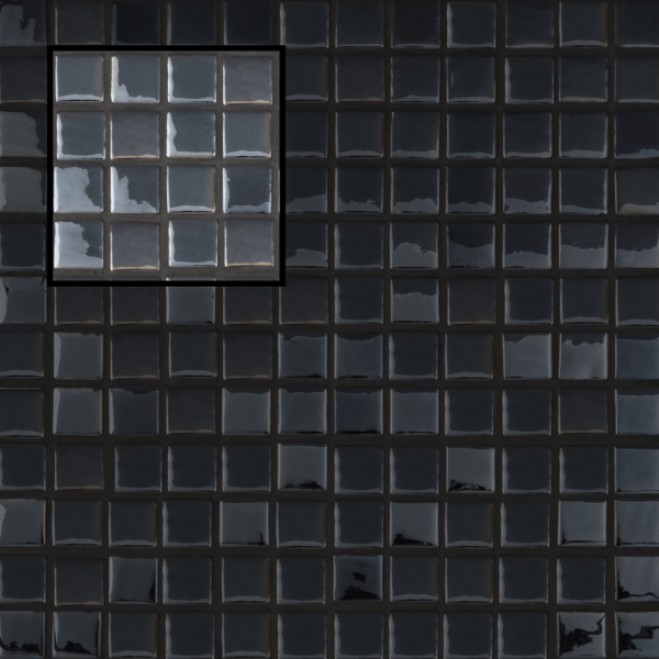 Échantillon S Carbon en mosaïque et carrelage mural design