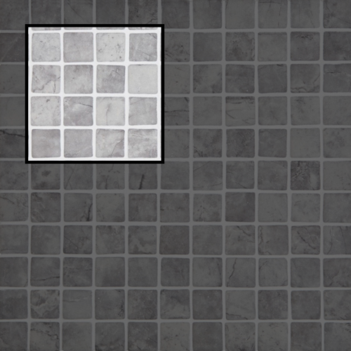 Échantillon S Gravel Matt, mosaïque murale décorative en carrelage