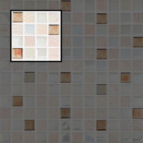 Échantillon mosaïque SMX California pour décoration murale intérieure et extérieure
