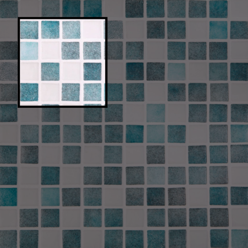 Échantillon de mosaïque SMX Fiji pour décoration murale intérieure