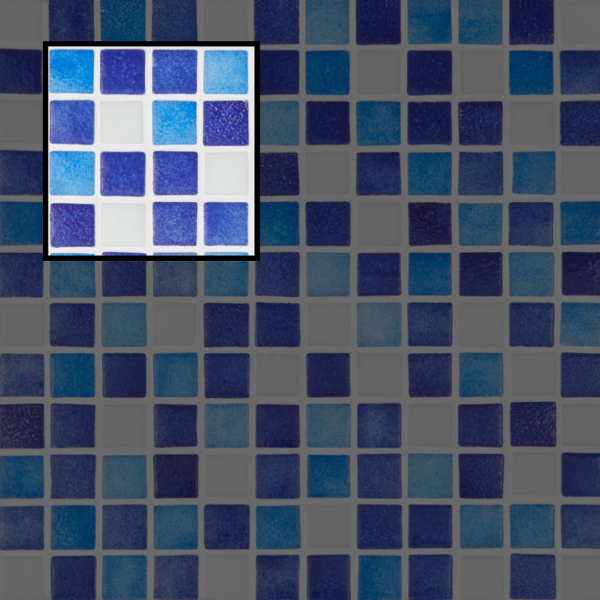 Mosaïque SMX Pacific en verre et résine pour carrelage mural