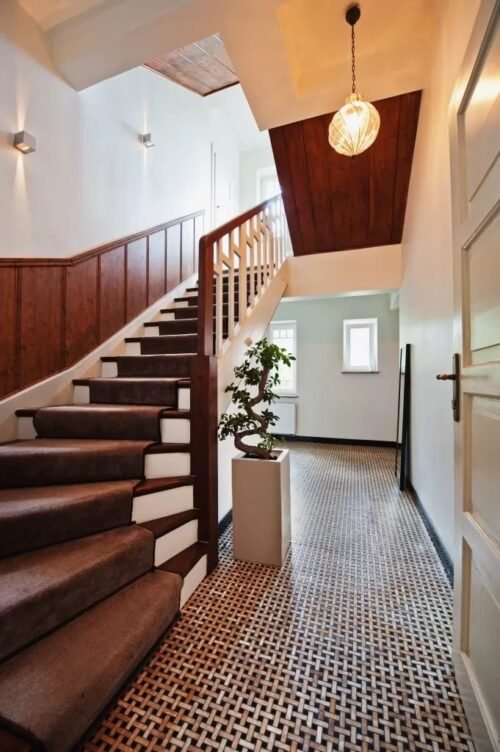 Carrelage en marbre naturel beige Onyx Miel BW01 posé au sol