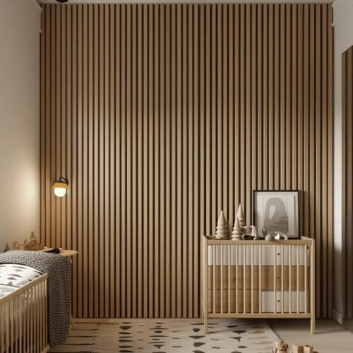 Lamelle murale Chêne Naturel L0205 Medio couleur marron neutre vue détaillée
