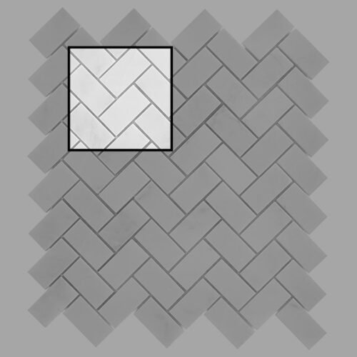Eastern-White-HERRINGBONE-48_sample-1.jpg Mosaïque Eastern White Herringbone 48 en carreaux de céramique blanc